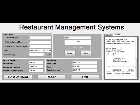 Free Restaurant Management Software In Vb Net Array